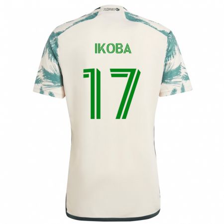 Kandiny Hombre Camiseta Tega Ikoba #17 Beige Marrón 2ª Equipación 2024/25 La Camisa México