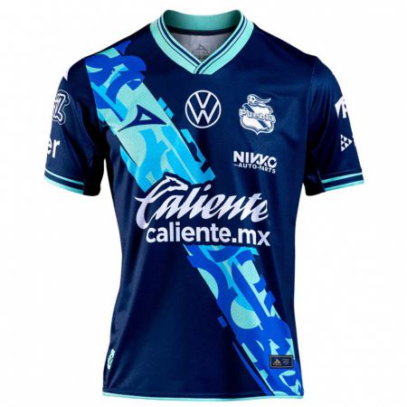 Kandiny Hombre Camiseta Miguel Fraga #0 Azul Marino 2ª Equipación 2024/25 La Camisa