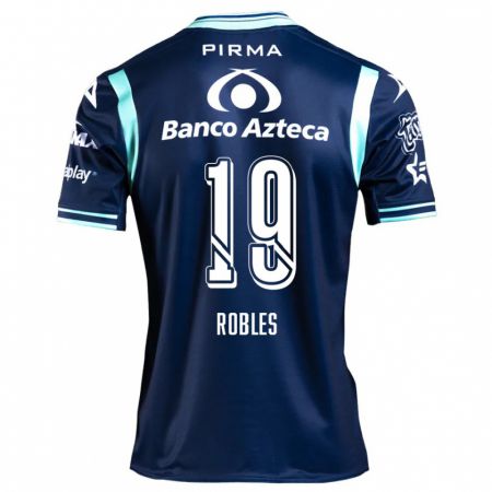 Kandiny Hombre Camiseta Ángel Robles #19 Azul Marino 2ª Equipación 2024/25 La Camisa