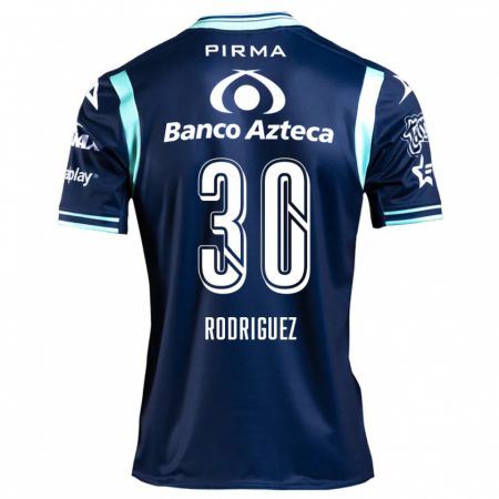 Kandiny Hombre Camiseta Jesús Rodríguez #30 Azul Marino 2ª Equipación 2024/25 La Camisa