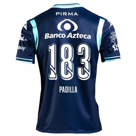 Kandiny Hombre Camiseta Donovan Padilla #183 Azul Marino 2ª Equipación 2024/25 La Camisa