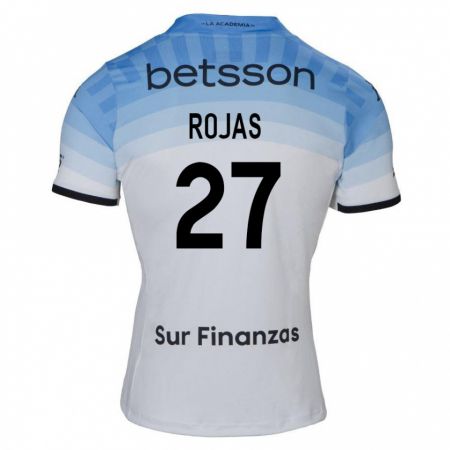 Kandiny Uomo Maglia Gabriel Rojas #27 Bianco Blu Nero Kit Gara Away 2024/25 Maglietta