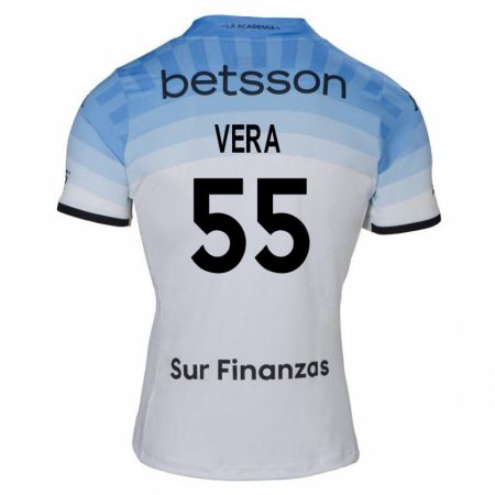 Kandiny Heren Santino Vera #55 Wit Blauw Zwart Uitshirt Uittenue 2024/25 T-Shirt