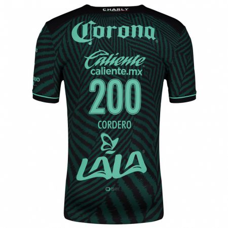 Kandiny Uomo Maglia Mario Cordero #200 Nero Verde Kit Gara Away 2024/25 Maglietta