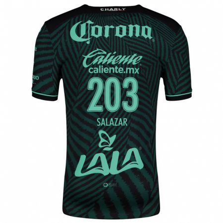 Kandiny Uomo Maglia Roberto Salazar #203 Nero Verde Kit Gara Away 2024/25 Maglietta