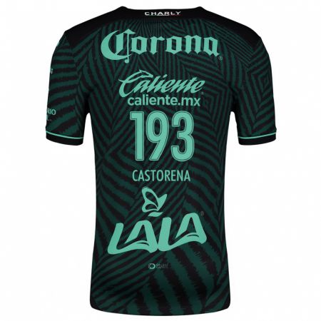 Kandiny Uomo Maglia Damián Castorena #193 Nero Verde Kit Gara Away 2024/25 Maglietta