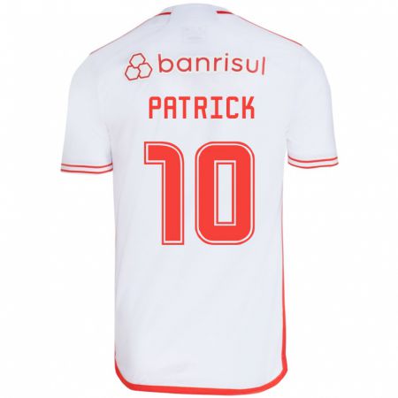 Kandiny Hombre Camiseta Alan Patrick #10 Blanco Rojo 2ª Equipación 2024/25 La Camisa México