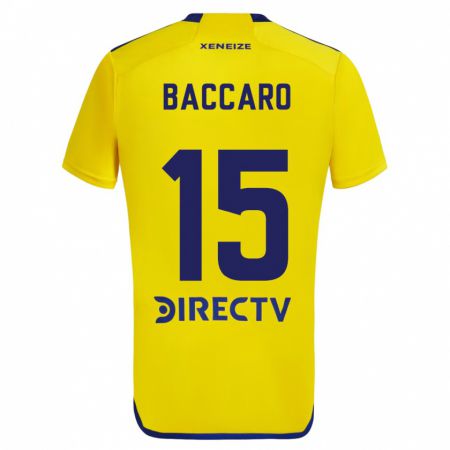 Kandiny Uomo Maglia Camila Baccaro #15 Giallo Blu Kit Gara Away 2024/25 Maglietta