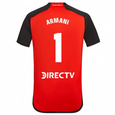 Kandiny Uomo Maglia Franco Armani #1 Rosso Nero Bianco Kit Gara Away 2024/25 Maglietta