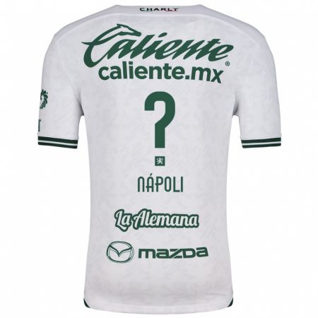 Kandiny Uomo Maglia Gonzalo Nápoli #0 Bianco Verde Kit Gara Away 2024/25 Maglietta