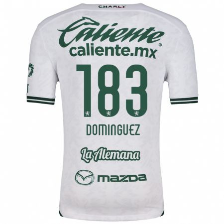 Kandiny Heren Jesús Domínguez #183 Wit Groen Uitshirt Uittenue 2024/25 T-Shirt