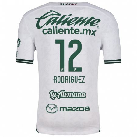 Kandiny Uomo Maglia Lixy Rodríguez #12 Bianco Verde Kit Gara Away 2024/25 Maglietta