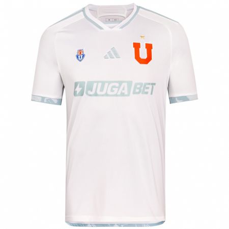 Kandiny Uomo Maglia Gabriel Castellón #25 Bianco Grigio Kit Gara Away 2024/25 Maglietta