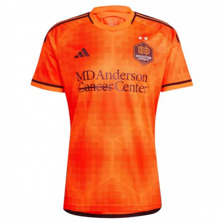 Kandiny Dames Charles Auguste #19 Oranje Zwart Thuisshirt Thuistenue 2024/25 T-Shirt