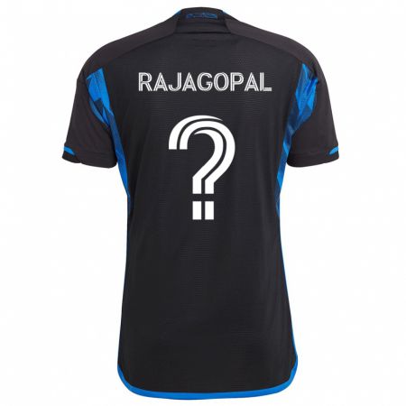 Kandiny Dames Rohan Rajagopal #0 Blauw Zwart Thuisshirt Thuistenue 2024/25 T-Shirt België