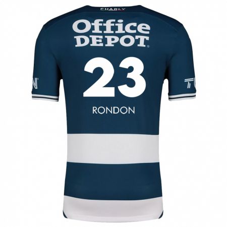 Kandiny Mujer Camiseta Salomón Rondón #23 Azul Blanco 1ª Equipación 2024/25 La Camisa