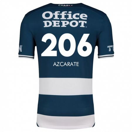 Kandiny Mujer Camiseta Yerar Azcárate #206 Azul Blanco 1ª Equipación 2024/25 La Camisa