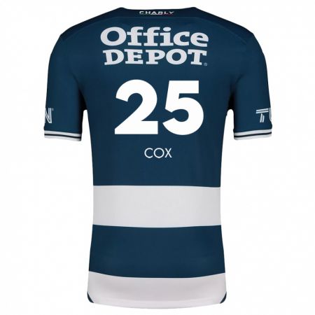 Kandiny Mujer Camiseta Marta Cox #25 Azul Blanco 1ª Equipación 2024/25 La Camisa