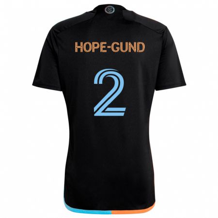 Kandiny Donna Maglia Rio Hope-Gund #2 Nero Arancione Blu Kit Gara Away 2024/25 Maglietta