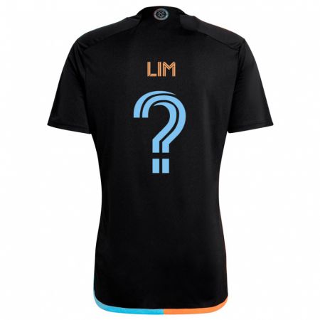 Kandiny Mujer Camiseta Evan Lim #0 Negro Naranja Azul 2ª Equipación 2024/25 La Camisa