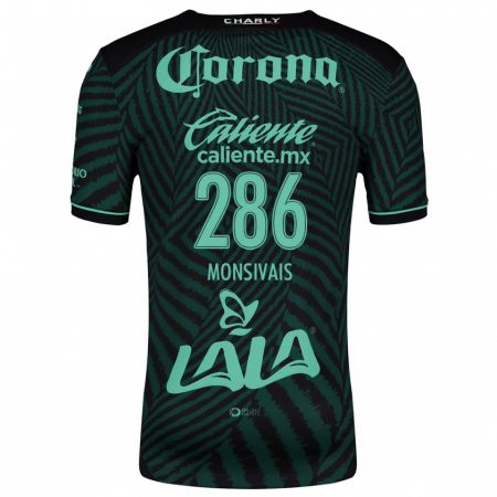 Kandiny Mujer Camiseta Giovani Monsivais #286 Verde Negro 2ª Equipación 2024/25 La Camisa