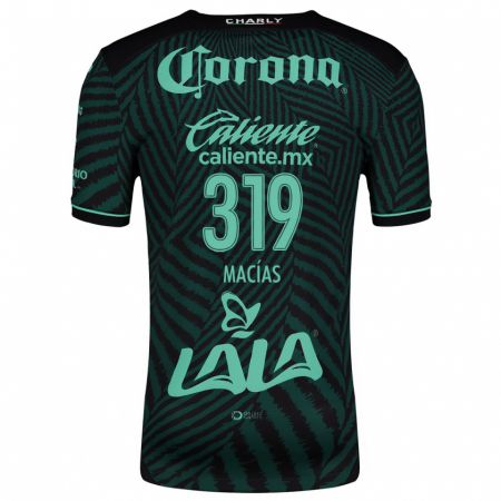 Kandiny Donna Maglia Jesús Macías #319 Nero Verde Kit Gara Away 2024/25 Maglietta