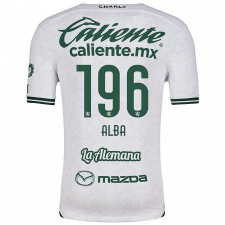 Kandiny Donna Maglia Óscar Alba #196 Bianco Verde Kit Gara Away 2024/25 Maglietta