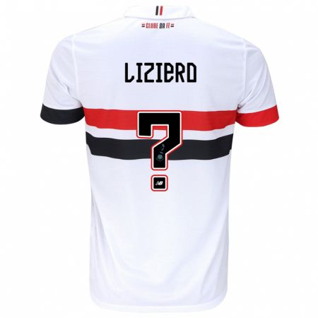 Kandiny Niño Camiseta Liziero #0 Blanco Rojo Negro 1ª Equipación 2024/25 La Camisa México