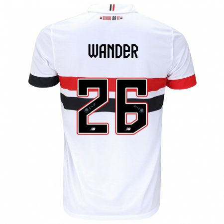 Kandiny Kinderen Talles Wander #26 Wit Rood Zwart Thuisshirt Thuistenue 2024/25 T-Shirt