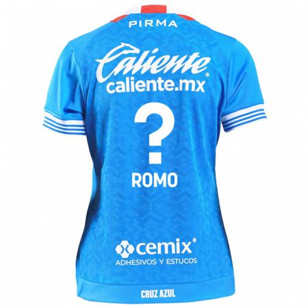 Kandiny Niño Camiseta Luis Romo #0 Cielo Azul 1ª Equipación 2024/25 La Camisa México