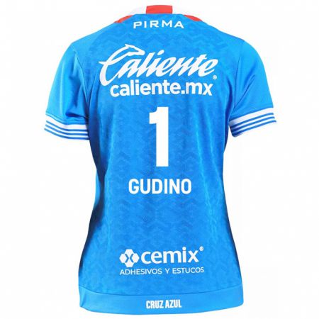 Kandiny Bambino Maglia Andrés Gudiño #1 Cielo Blu Kit Gara Home 2024/25 Maglietta