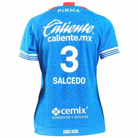 Kandiny Bambino Maglia Carlos Salcedo #3 Cielo Blu Kit Gara Home 2024/25 Maglietta