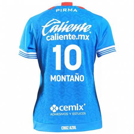 Kandiny Bambino Maglia Andrés Montaño #10 Cielo Blu Kit Gara Home 2024/25 Maglietta