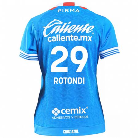 Kandiny Niño Camiseta Carlos Rotondi #29 Cielo Azul 1ª Equipación 2024/25 La Camisa México