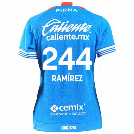 Kandiny Bambino Maglia Nicolás Ramírez #244 Cielo Blu Kit Gara Home 2024/25 Maglietta