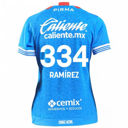 Kandiny Kinderen Mauricio Ramírez #334 Hemelsblauw Thuisshirt Thuistenue 2024/25 T-Shirt België