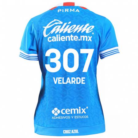 Kandiny Kinderen Juan Velarde #307 Hemelsblauw Thuisshirt Thuistenue 2024/25 T-Shirt België