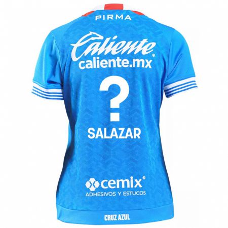 Kandiny Niño Camiseta Fernando Salazar #0 Cielo Azul 1ª Equipación 2024/25 La Camisa México