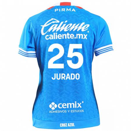 Kandiny Kinderen Sebastián Jurado #25 Hemelsblauw Thuisshirt Thuistenue 2024/25 T-Shirt België