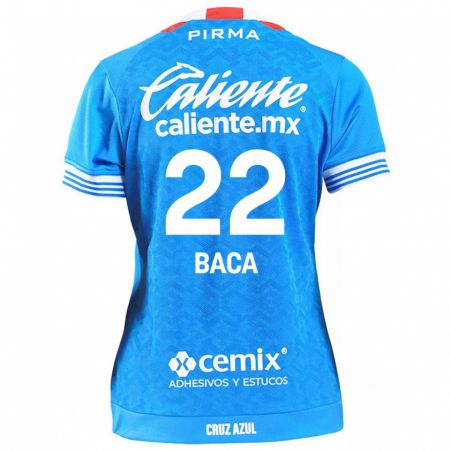 Kandiny Niño Camiseta Rafael Baca #22 Cielo Azul 1ª Equipación 2024/25 La Camisa México