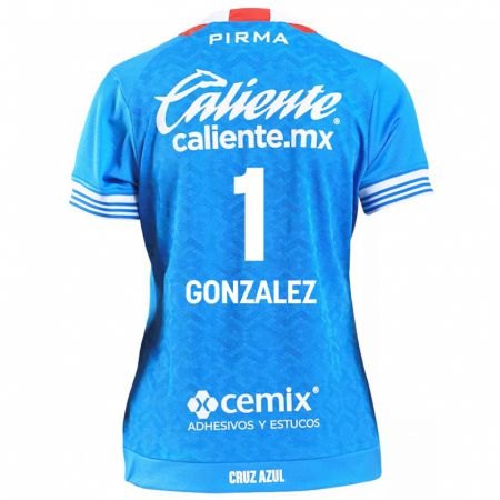 Kandiny Niño Camiseta Itzayana Gonzalez #1 Cielo Azul 1ª Equipación 2024/25 La Camisa