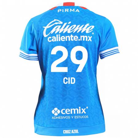 Kandiny Niño Camiseta Claudia Cid #29 Cielo Azul 1ª Equipación 2024/25 La Camisa México