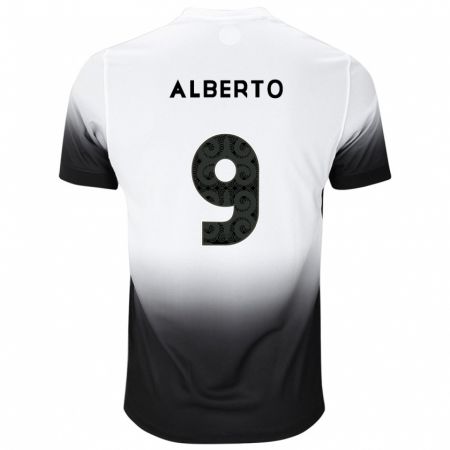 Kandiny Bambino Maglia Yuri Alberto #9 Bianco Nero Kit Gara Home 2024/25 Maglietta