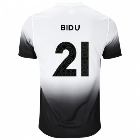 Kandiny Bambino Maglia Matheus Bidu #21 Bianco Nero Kit Gara Home 2024/25 Maglietta