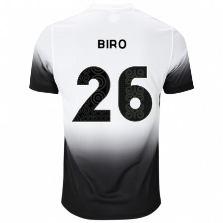 Kandiny Bambino Maglia Biro #26 Bianco Nero Kit Gara Home 2024/25 Maglietta