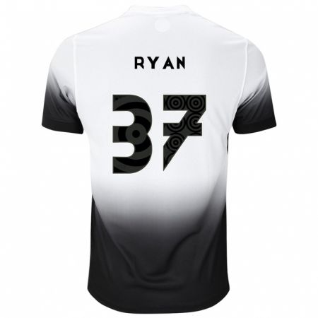 Kandiny Kinderen Ryan #37 Wit Zwart Thuisshirt Thuistenue 2024/25 T-Shirt België