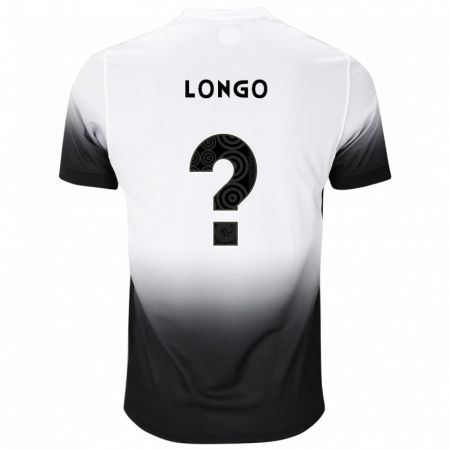 Kandiny Kinderen Felipe Longo #0 Wit Zwart Thuisshirt Thuistenue 2024/25 T-Shirt