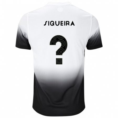 Kandiny Bambino Maglia Nicollas Siqueira #0 Bianco Nero Kit Gara Home 2024/25 Maglietta