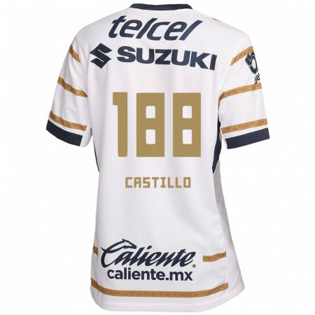 KandinyキッズChristian Castillo#188ホワイトオブシディアンホームシャツ2024/25ジャージーユニフォーム