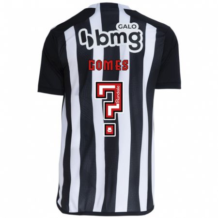 Kandiny Bambino Maglia Fábio Gomes #0 Bianco Nero Kit Gara Home 2024/25 Maglietta